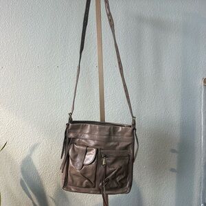 HOBO | Taupe Leather Crossbody Bag